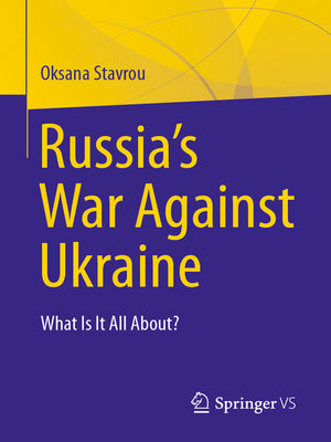 cover image of Russia's War Against Ukraine